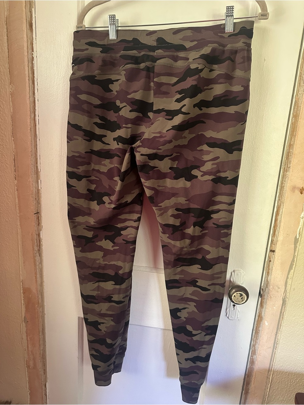 Camo Drawstring Jogger Pants - Olive Green - Picture 2 of 3